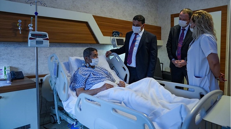 Tren hattındaki transferle organ nakline yetiştirilen hastadan makinistlere 