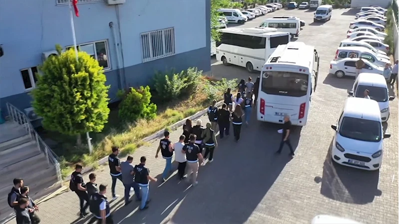 Şanlıurfa merkezli dolandırıcılık operasyonlarında 41 şüpheli tutuklandı