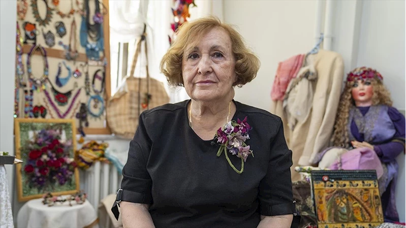 Huzurevi sakini, 60 yıllık sanat birikimini kadınlara destek için kullanacak