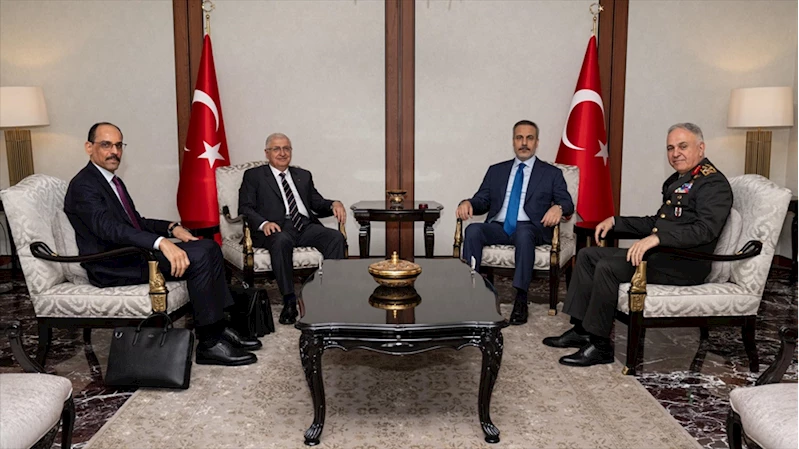 Bakan Fidan, Savunma Bakanı Güler ve MİT Başkanı Kalın