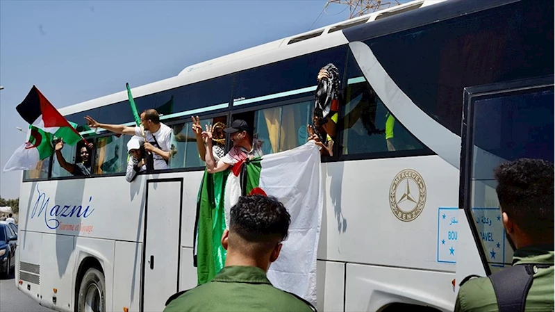 Gazze’ye ilerleyen Mağrib Direniş Konvoyu’nun 2 gündür Libya’nın doğusuna girişine izin verilmiyor