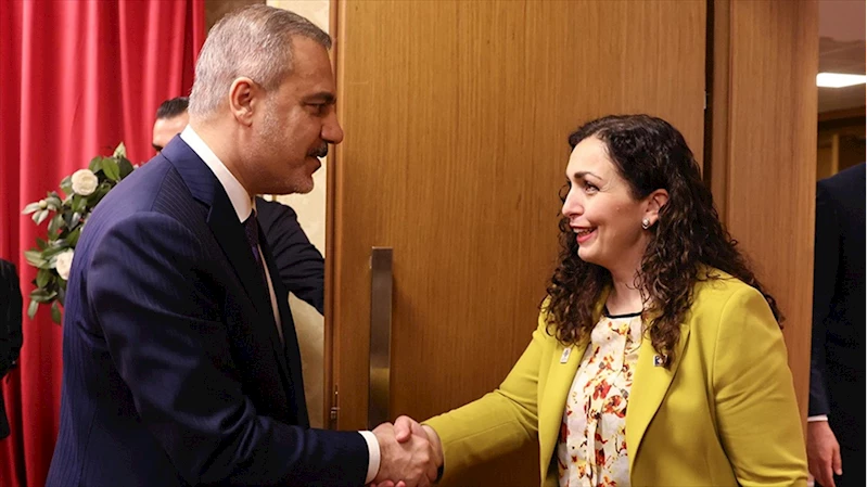 Bakan Fidan, Kosova Cumhurbaşkanı Osmani ile Tiran