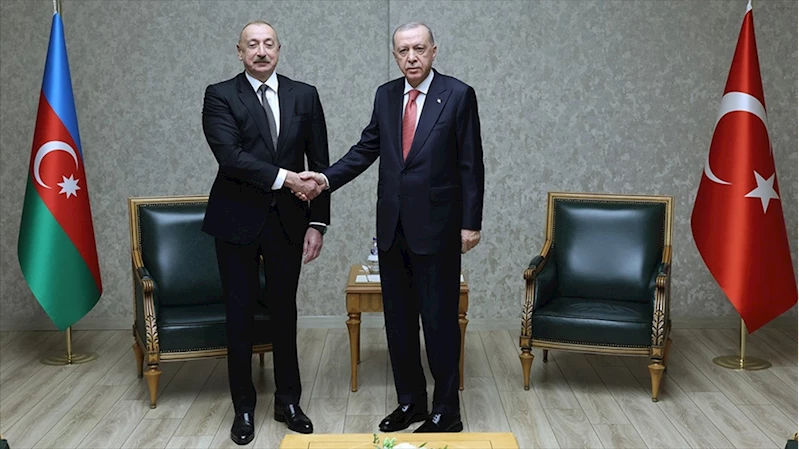 Cumhurbaşkanı Erdoğan, Azerbaycan Cumhurbaşkanı Aliyev ile görüştü
