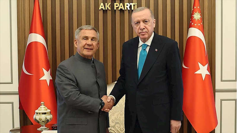 Cumhurbaşkanı Erdoğan, Tataristan Cumhuriyeti Reisi Minnihanov