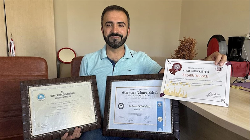 Okuma azmiyle önce mühendis, sonra avukat oldu, bu yıl da tıp fakültesini bitirdi
