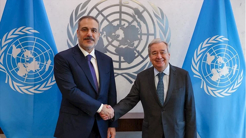 Dışişleri Bakanı Fidan, BM Genel Sekreteri Guterres ile ABD