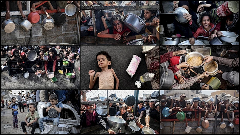 Gazze Şeridi’nden sosyal medyaya taşan feryat: #Gazze_Açlıktan_Ölüyor
