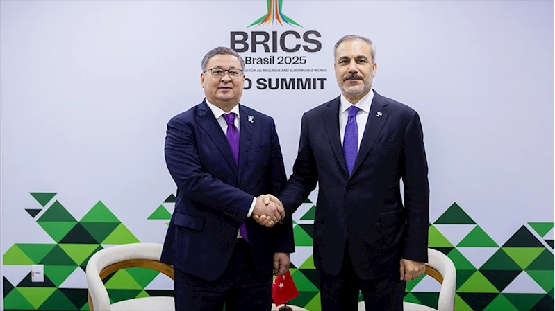 Dışişleri Bakanı Fidan, Kazak mevkidaşı Nurtleu ile bir araya geldi