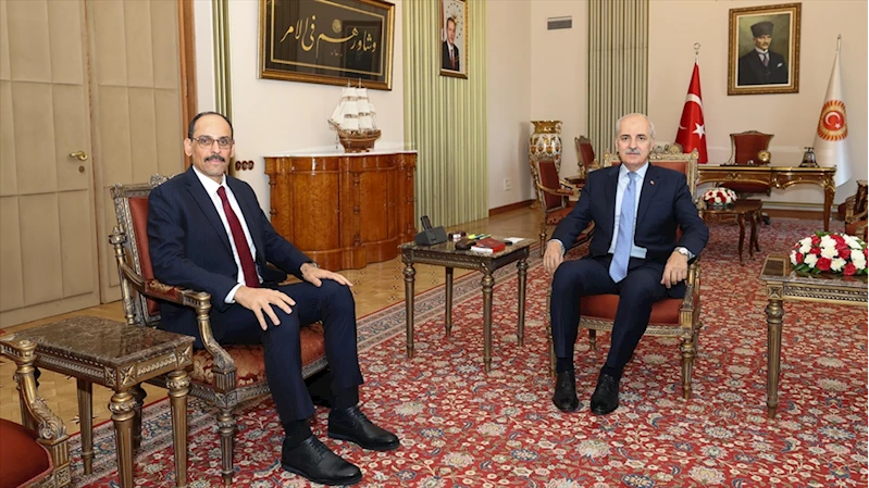 TBMM Başkanı Kurtulmuş, MİT Başkanı Kalın