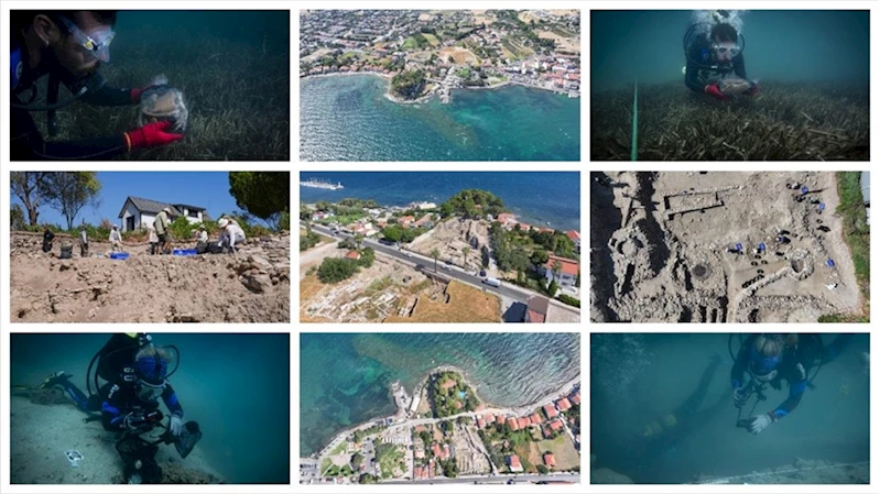 Dalgıç arkeologlar, su altında 7 bin yıllık limanda yeni keşifler için çalışıyor