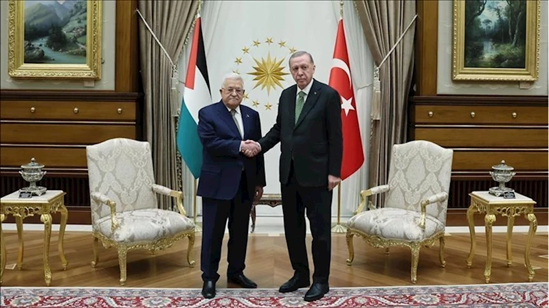 Cumhurbaşkanı Erdoğan, Filistin Devlet Başkanı Mahmud Abbas ile telefonda görüştü