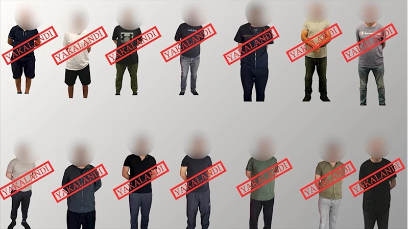 Kırmızı bültenle ve ulusal seviyede aranan 14 suçlunun Türkiye